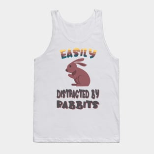 Easily Distracted By Rabbits Tank Top